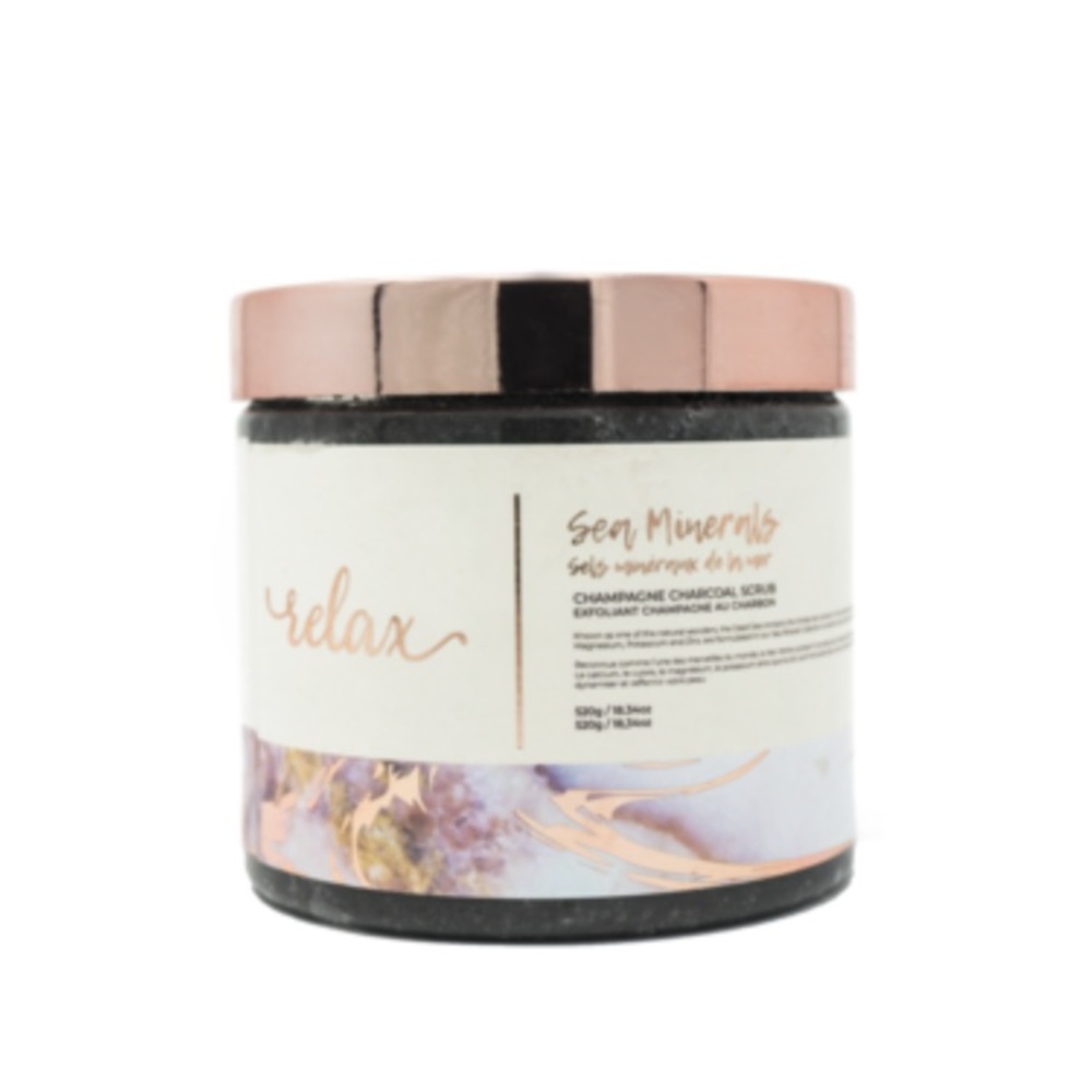 MANNA KADAR CHAMPAGNE CHARCOAL BODY SCRUB